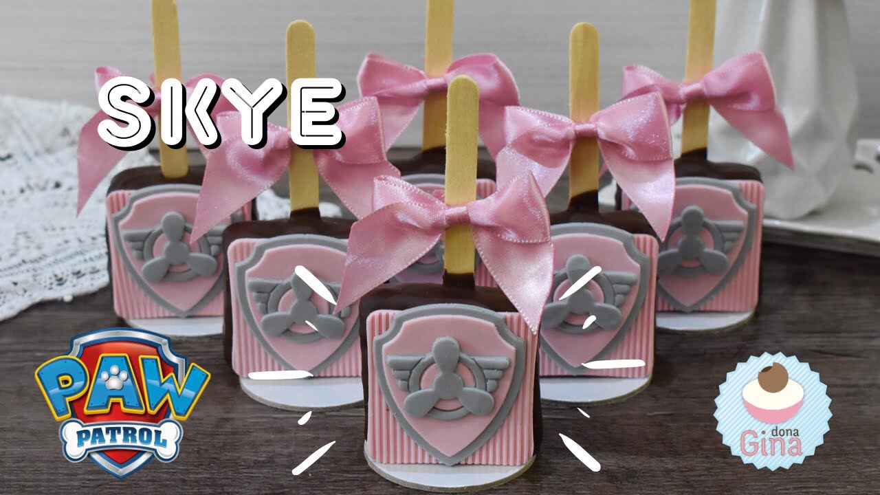 BROWNIE PATRULHA CANINA SKYE - Passo a passo completo - Decorado com PASTA DE NINHO - Cortador 3D