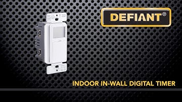 32648: Defiant 7-Day In-Wall Timer - Installation and Setup