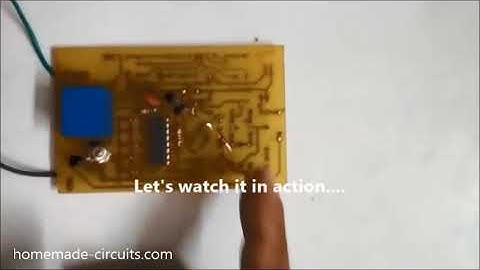 Touch Switch Relay Flip Flop Circuit