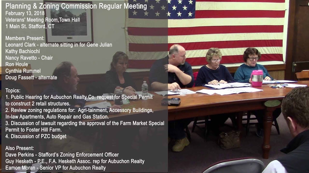 Stafford, CT Planning & Zoning Commission 21318 YouTube