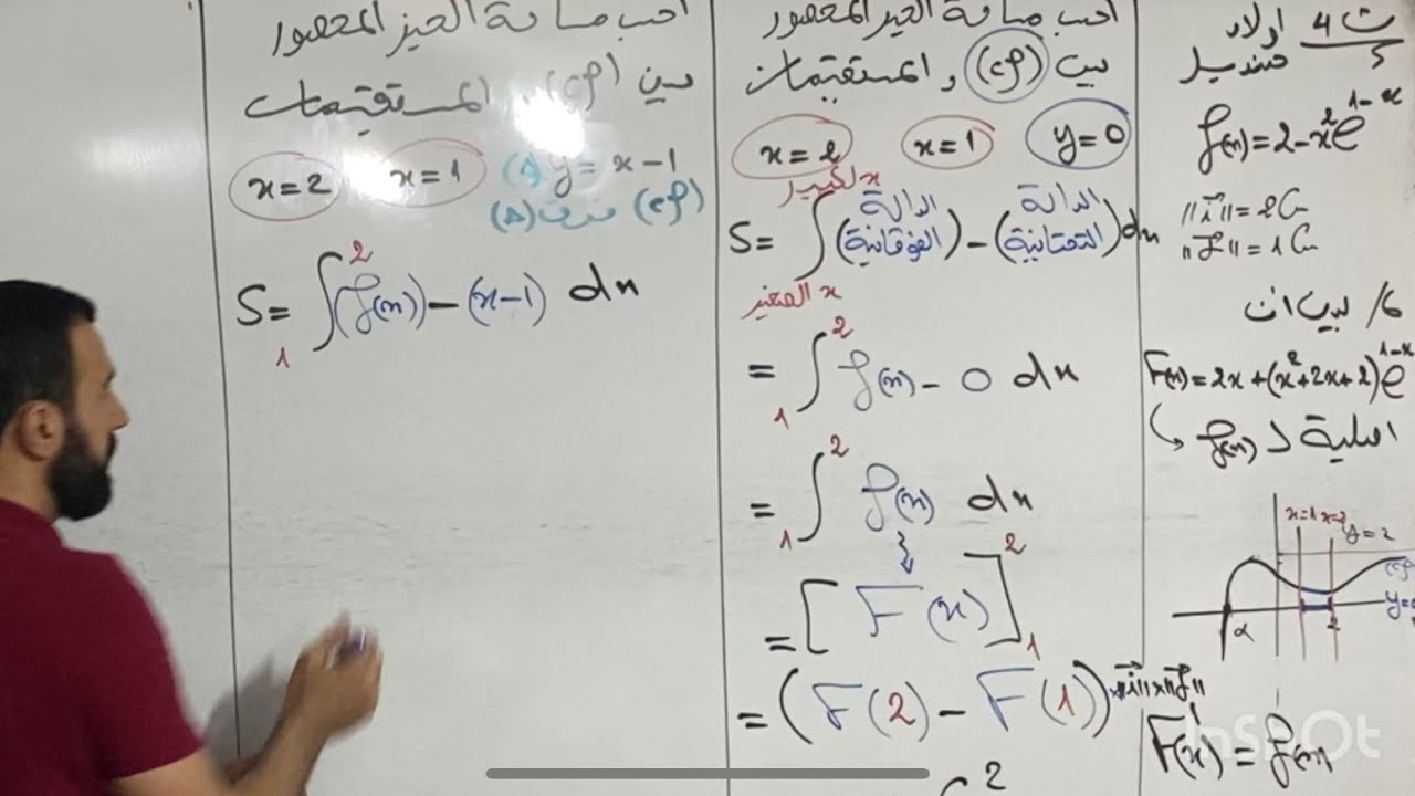 المراجعة النهائية BAC2023 الدوال الاصلية . حساب المتكامل . حساب المساحات . التكامل بالتجزئة