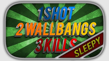 1 Shot 2 Wallbangs 3 Kills - Nuke AWP