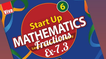 Ex-7.3 || ques 1 to 5 || start up mathematics viva || class 6