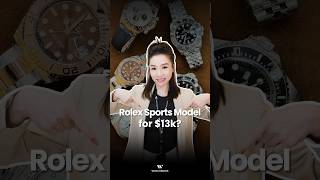 Six Rolex sport models, from $13,000 to $73,000.