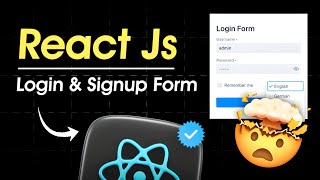 Create a Responsive Login Form in React JS 🚀 | Step-by-Step Tutorial