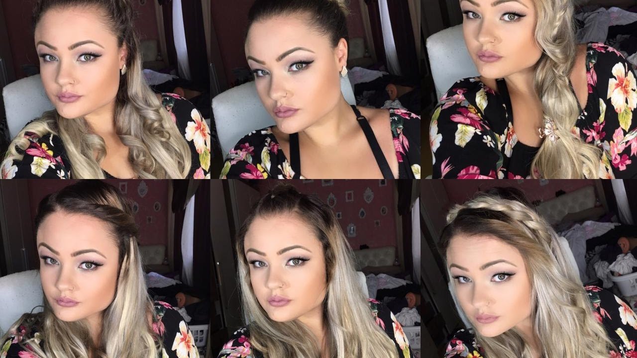 6 penteados rápidos e fáceis para CABELOS COM APLIQUE TIC TAC