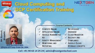 Cloud Computing and GCP Certification - Free Webinar
