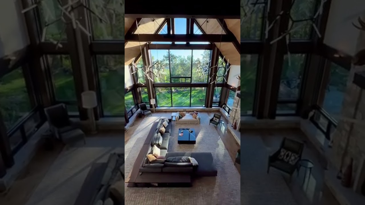 Incredible Lake House Living Room 