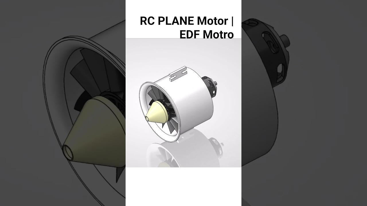 EDF Motor in Action 🔥 | RC Plane Jet Motor with Rotating Propeller 