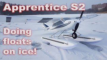 Hobbyzone Apprentice S2 - Doing floats on ice!