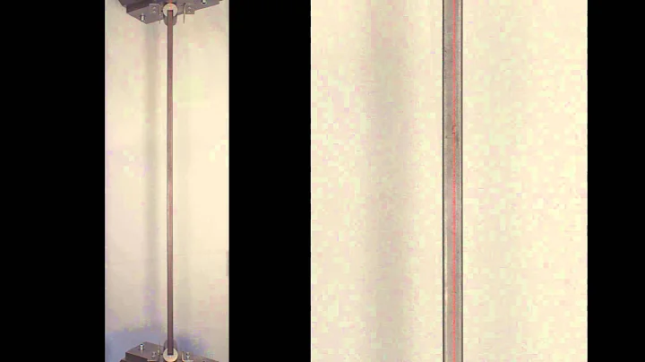 Elastic buckling failure of a pin ended slender column: Materials Lab on-line