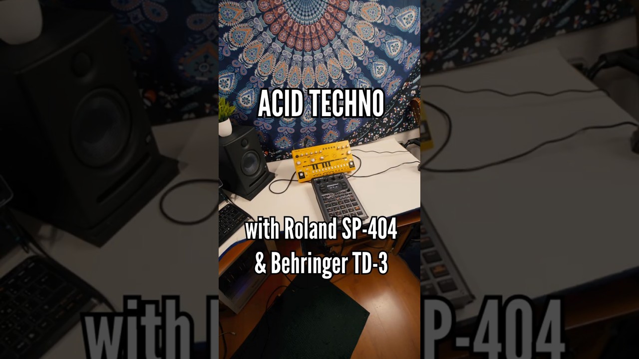 Acid Techno with TD-3 and Roland SP-404 #acidtechno #roland404