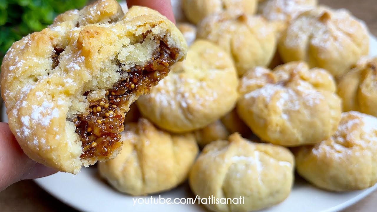 📣 ЛУЧШИЙ ВКУС К ЧАЮ И КОФЕ 💯 Рецепт песочного печенья с начинкой из инжира и грецких орехов 😍