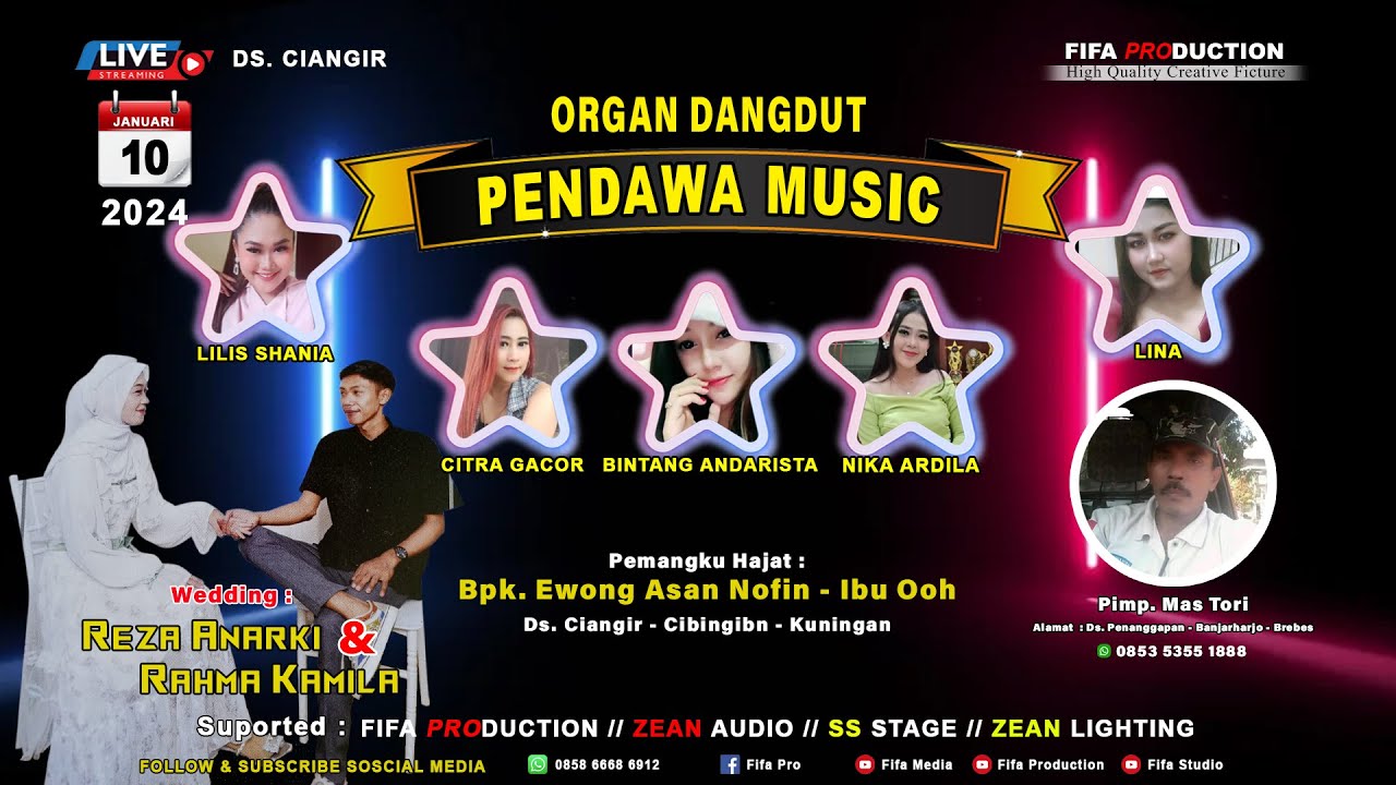 LIVE PENDAWA MUSIC //DS CIANGIR // EDISI SIANG // RABU,,10 JANUARI 2024