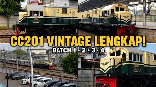 NOSTALGIA LOKOMOTIF CC201! Semua Livery Vintage Batch 1–4 Beraksi