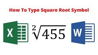 3 ways to type square root symbol in Word or Excel [+shortcut] 