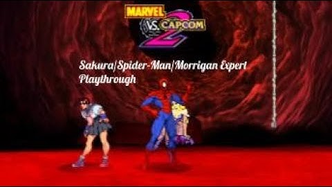 Marvel Vs Capcom 2- Sakura/Spider-Man/Morrigan Expert Playthrough