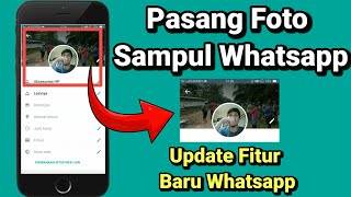 Cara MEMASANG FOTO SAMPUL Whatsapp Resmi Pake FOTO SENDIRI