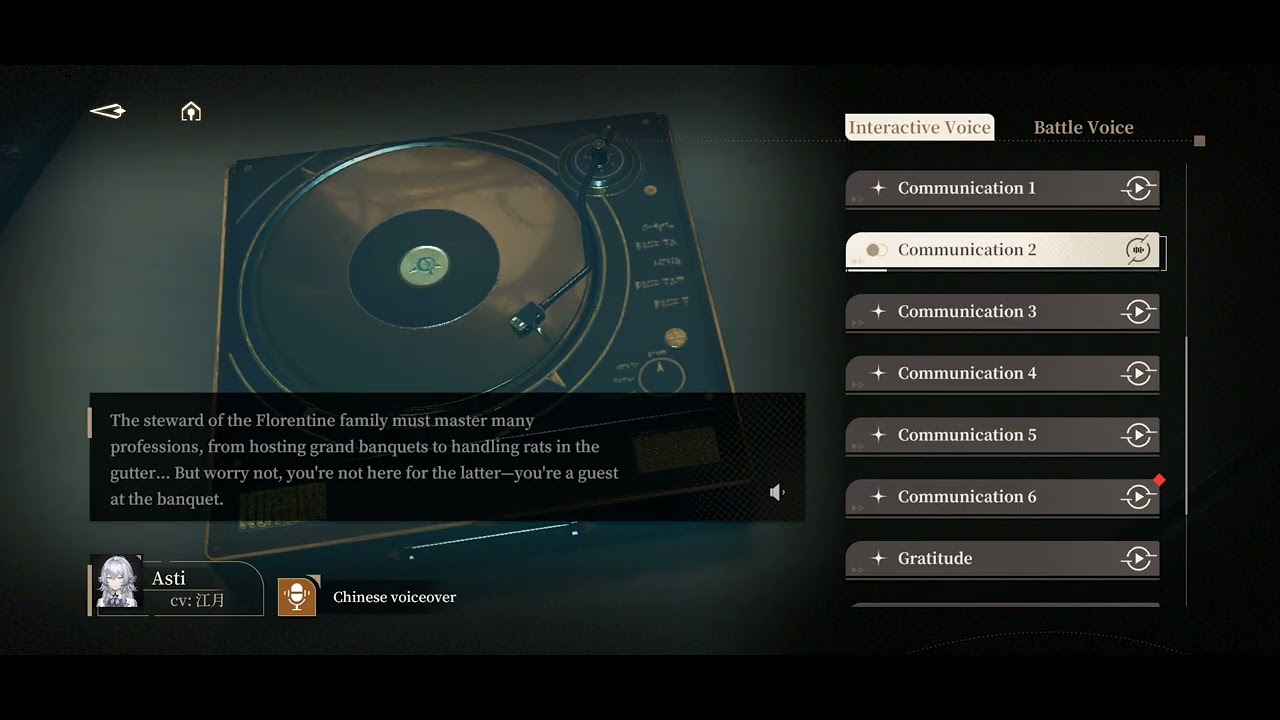 Black Beacon - Asti voice lines