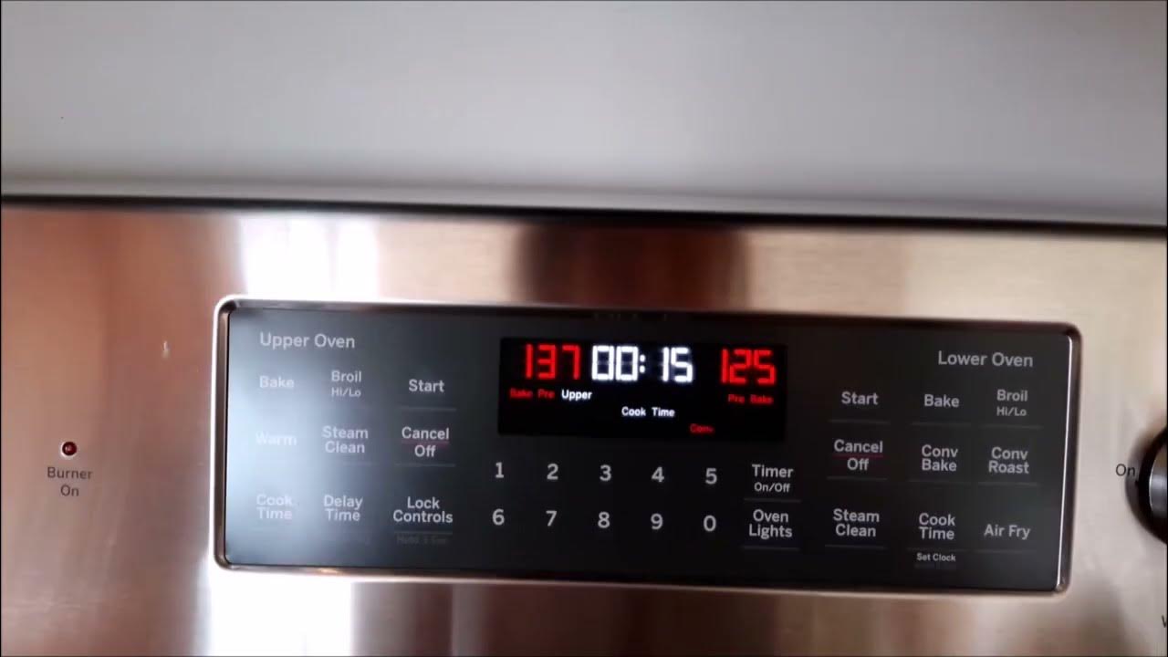 Ge 30 free standing electric double oven range model jbs86spss