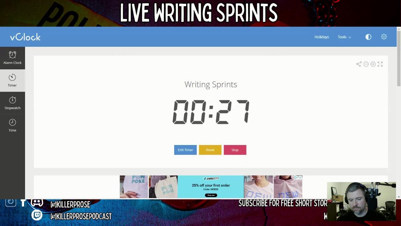 Live Writing Sprints