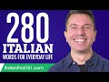 280 Italian Words for Everyday Life - Basic Vocabulary #14