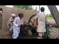 Best Starting Desi old black engine Amazing technology With Working Chaki Ata|Ruston Hornsby|