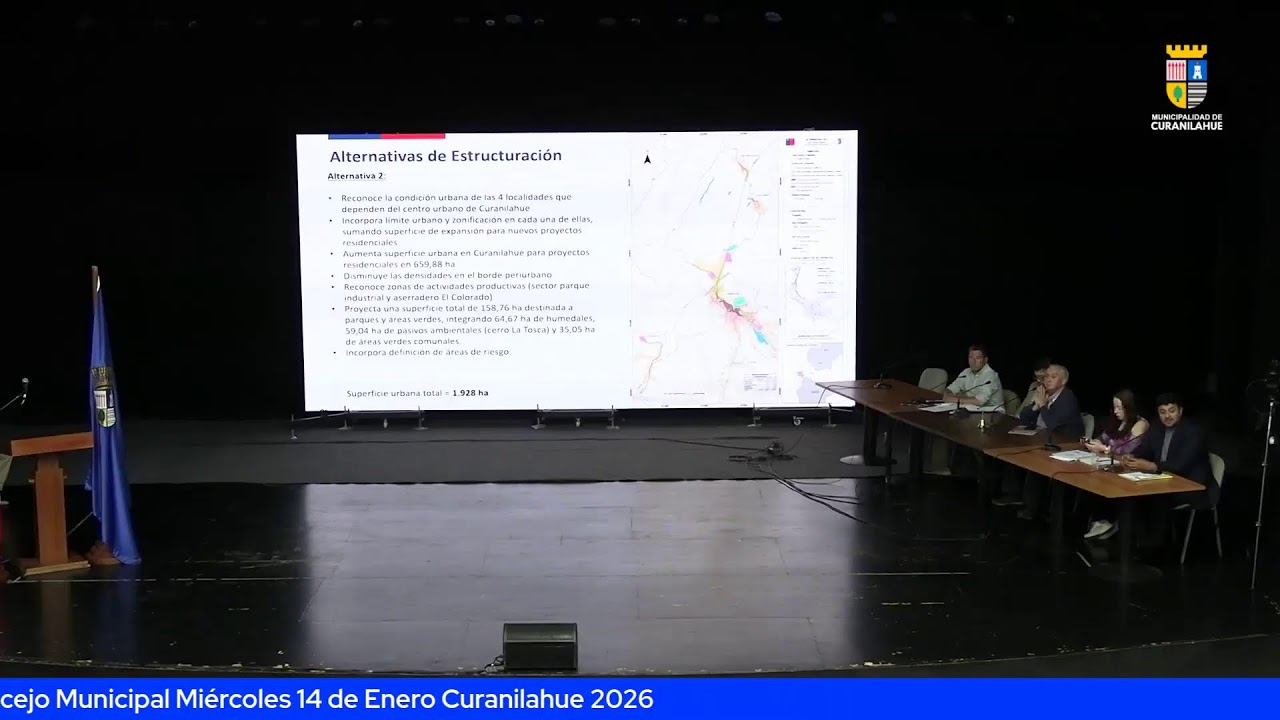 Sesión Extraordinaria de Concejo Municipal Miércoles 14 de Enero Curanilahue 2026