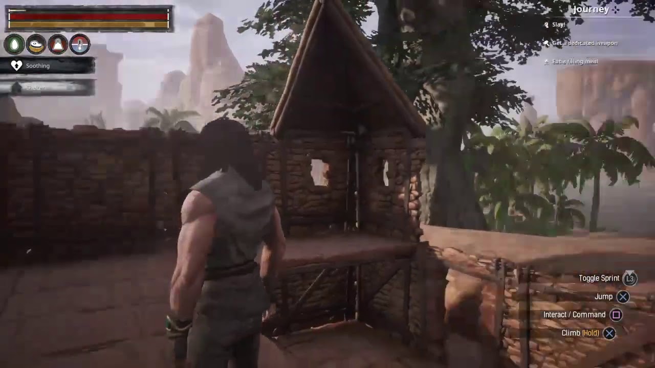 Conan Exiles Day 2; Building the Cabin YouTube