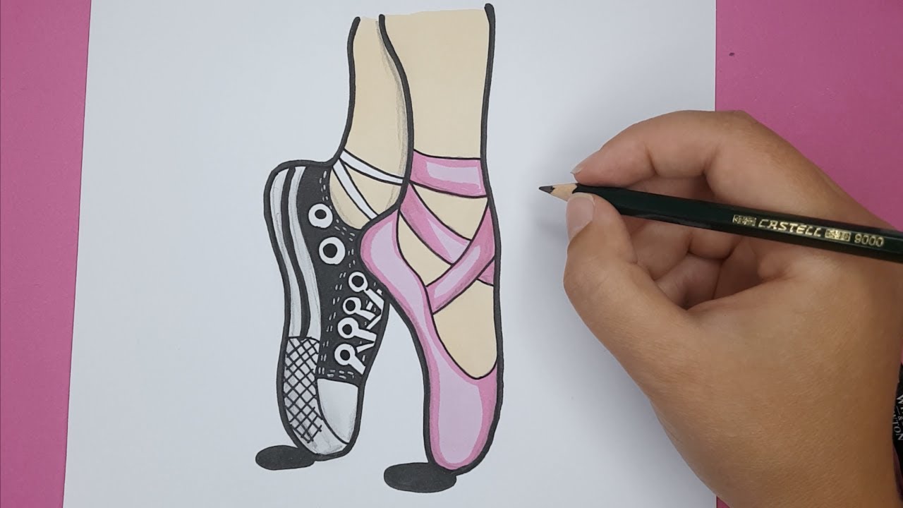 converse shoes sketch