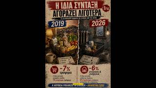 Συντάξεις 2019–2026: Το ποσό αυξήθηκε, η αγοραστική δύναμη μειώθηκε