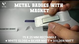 METAL BADGES WITH MAGNET