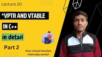 vtable and vptr in c++ | vtable c++| vtable and vptr in c++ example | vtable and vptr implementation