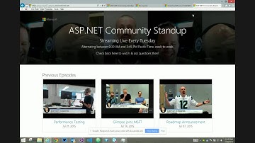 ASP.NET Community Standup - July 28, 2015 - live.asp.net code tour