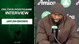 Jaylen Brown FULL Postgame Interview | Celtics vs Pistons 12-15