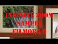 infinite zoom filmora 9 sample