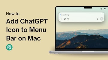 How to Add ChatGPT Icon to Menu Bar on Mac