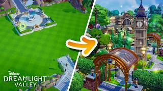 Building a Towncore London Plaza in My Valley (Cosy Longplay) | Disney Dreamlight Valley