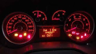 Reset oil service fiat doblo // اطفاء لمبة الزيت فياط دوبلو