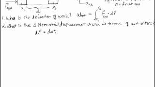 Work Prototype 1 Force parallel to displacement