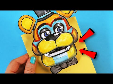 Говорящий ГЛЭМРОК ФРЕДДИ | ДВЕ поделки ► FNAF SECURITY BREACH ARTS