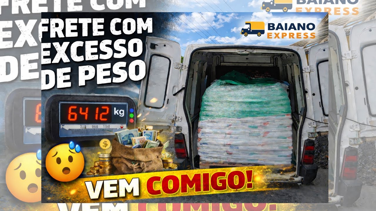 Frete com excesso de peso!!! será se deu certo?!