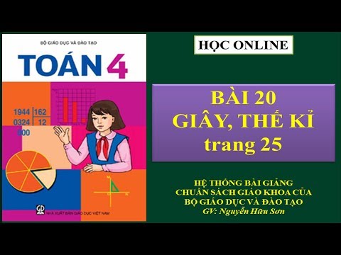 Toán 4: bài 20 giây - thế kỉ