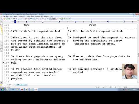 32 Difference bet HttpRequest method GET & POST | Adv Java Servlet Programming Tutorial advance java