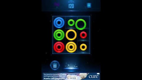 Glow Rings Puzzle (iPad German Bootleg) - Game Over