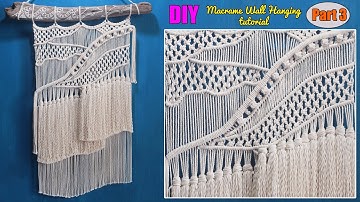 WAVES - Macrame Tapestry Wall Hanging | DIY Macrame Design & Tutorial by LIT decor ( Part 3)