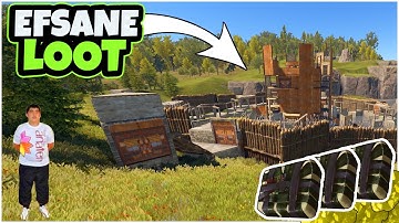 ERİYEN SURLU EVDEN EFSANE LOOT & ONLİNE RAİD - RUST TÜRKÇE