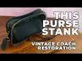 BEFORE & AFTER HANDBAG REHAB Vintage Coach Carnival 9925 Restoration