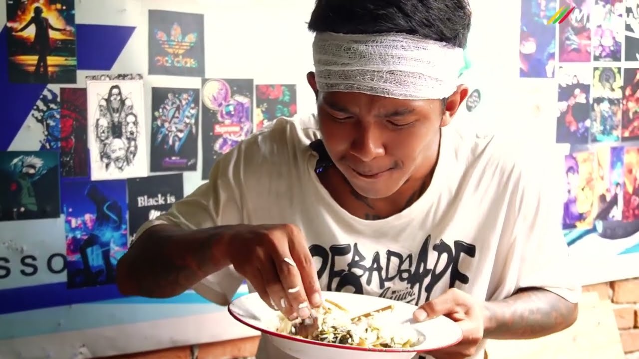 ရေသန့်ပြဇာတ် အပိုင်း(၃) ~ မဲမဲ မဲမဲ 🌚နဲ့ ဝက်ပုန်းရည်ကြီး 🐖 ကန်စွန်းရိုးချဥ်ဟင်းချို 🍲 ငါးပိသုပ် 🍛