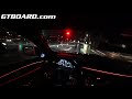 POV BMW M5 Competition Package NIGHT wet driving GREAT GRIP! XDrive shines! [4k 60p]